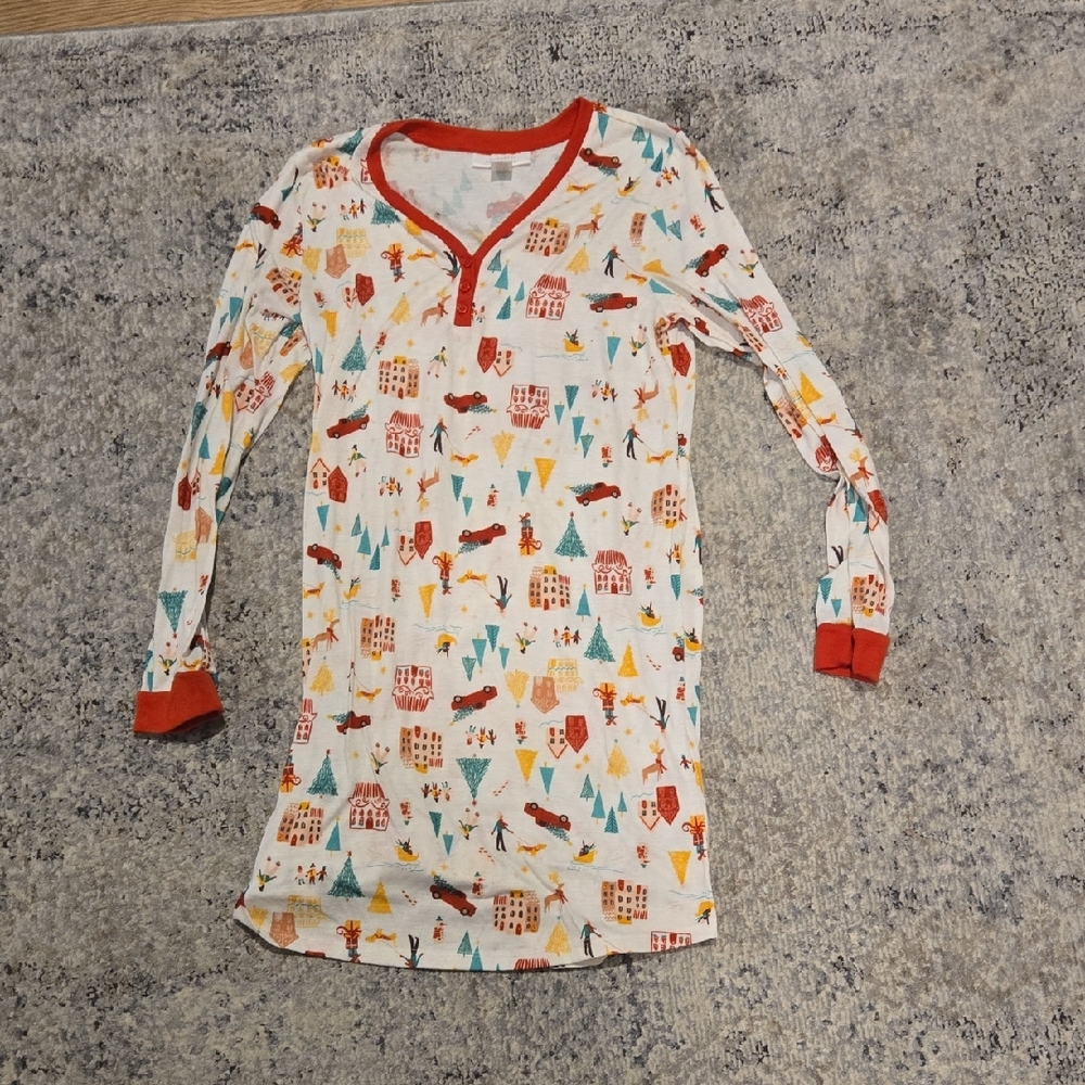 LC Lauren Conrad Kids Nightgown with Red and White Festive Print
